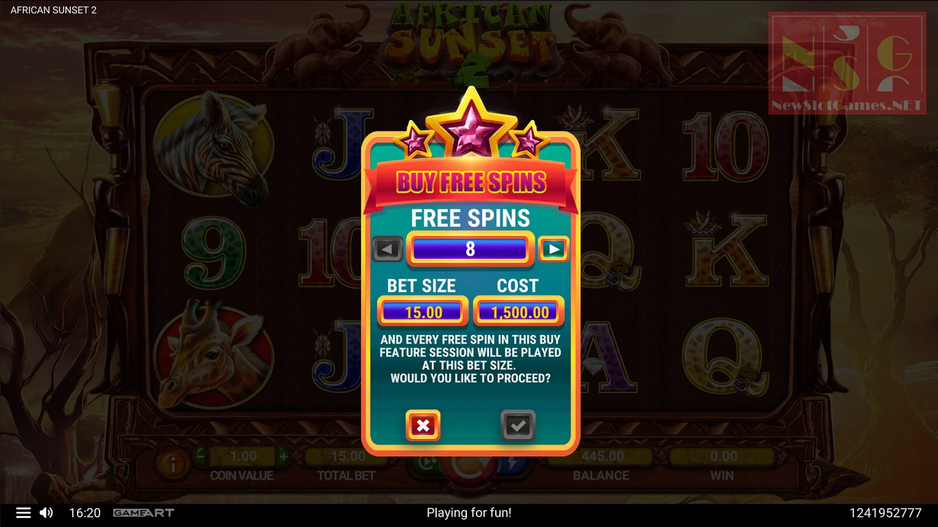 African Sunset 2 Slot Slot Image in Demo - pic. 2