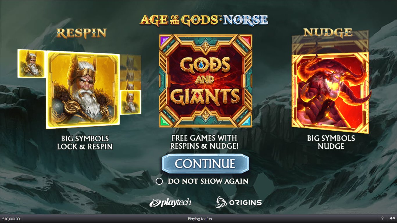 Age of the Gods Norse Gods and Giants Slot Demo Image