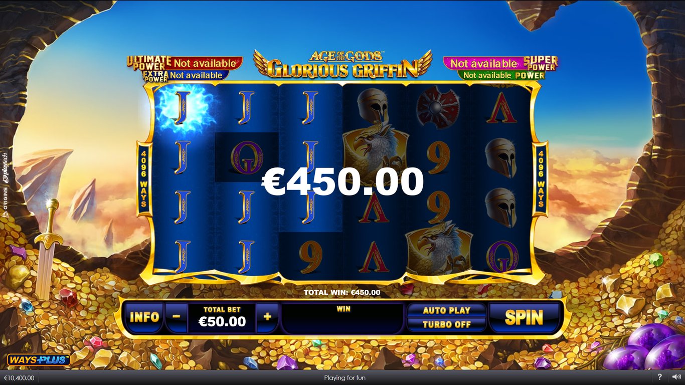 Age Of The Gods Glorious Griffin Slot Demo Image