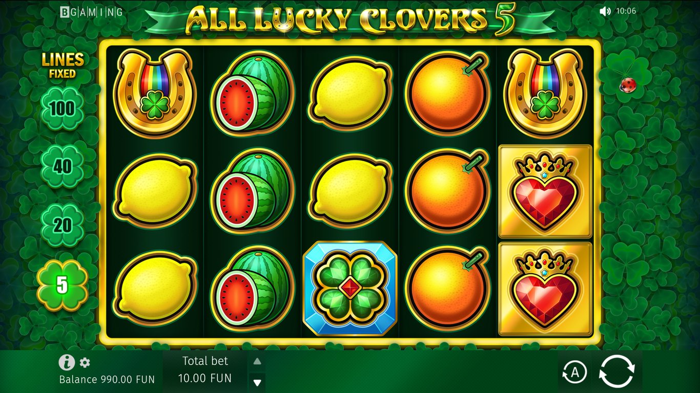 All Lucky Clovers Slot Demo Image