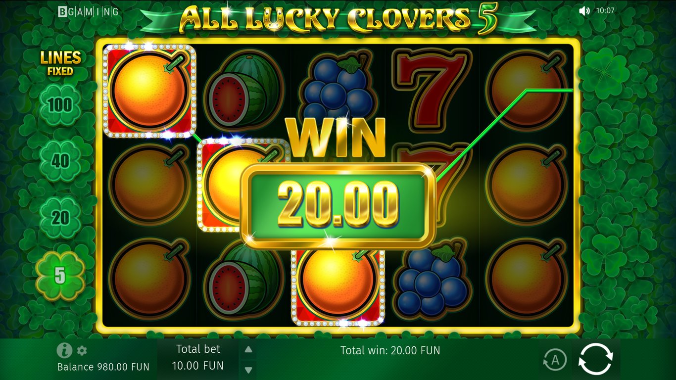 All Lucky Clovers Slot Slot Image in Demo - pic. 2
