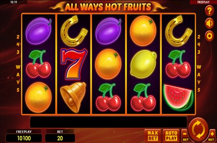 All Ways Hot Fruits Slot Logo
