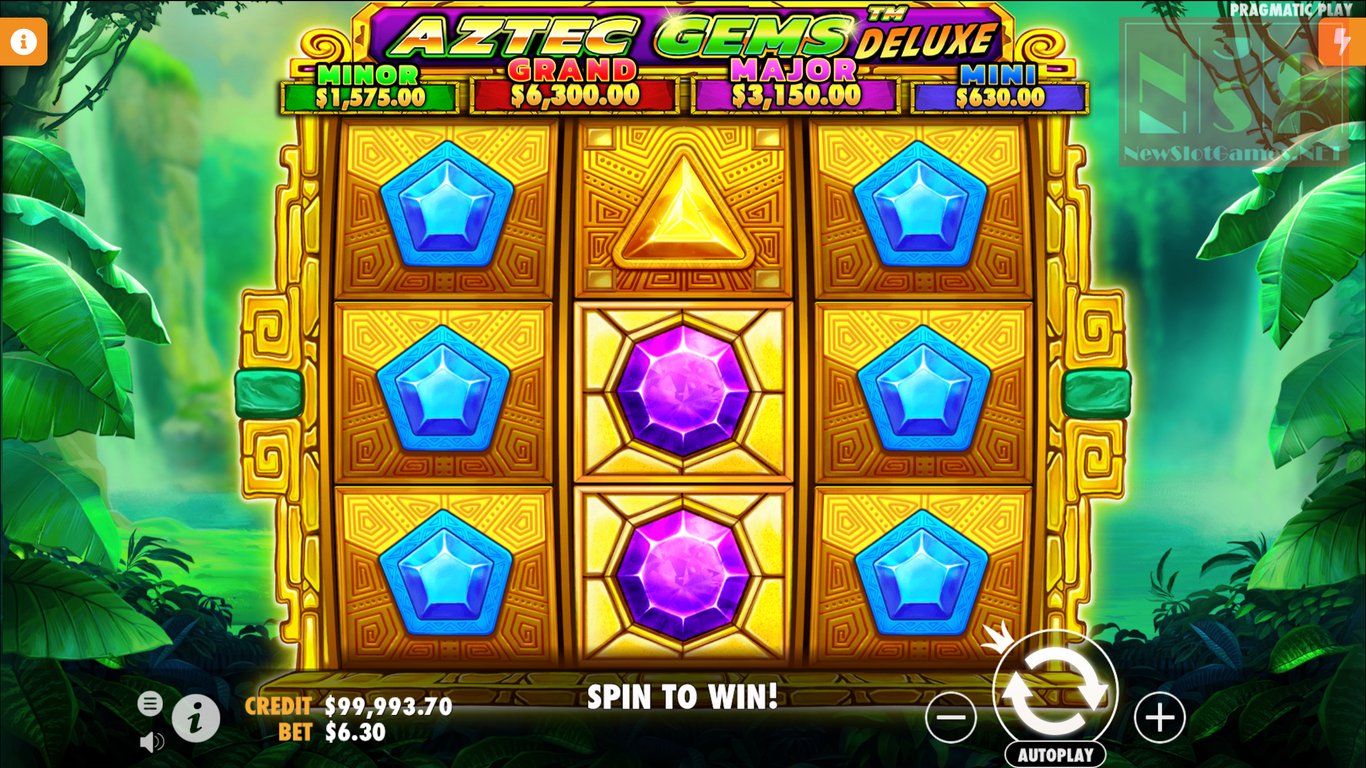 Aztec Gems Deluxe Slot Slot Image in Demo - pic. 2
