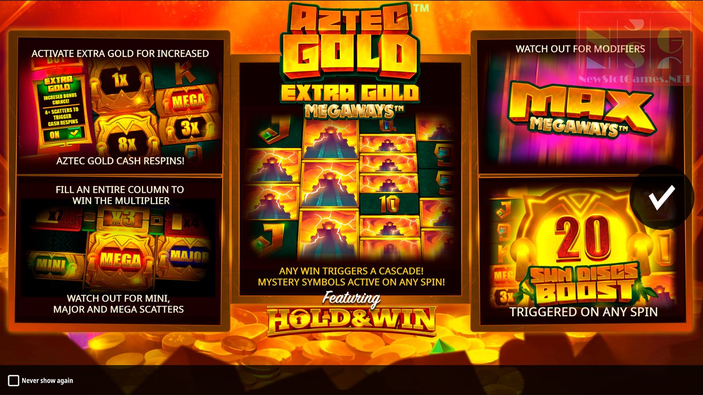 Aztec Gold Extra Gold Megaways Slot Demo Image