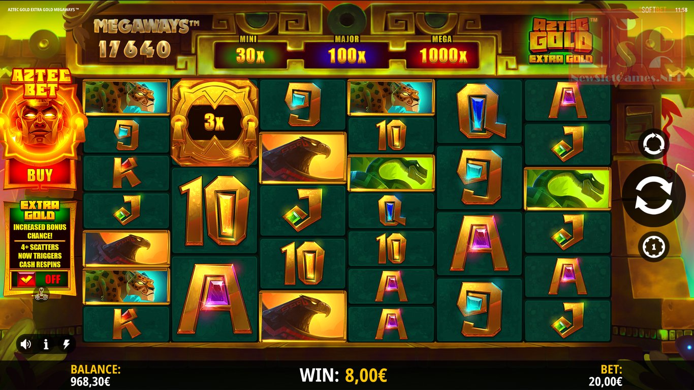 Aztec Gold Extra Gold Megaways Slot Slot Image in Demo - pic. 2