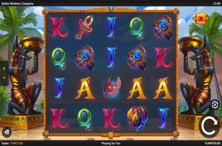 Battle Maidens: Cleopatra Slot Logo