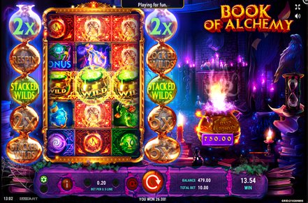 Book of Alchemy Slot Logo