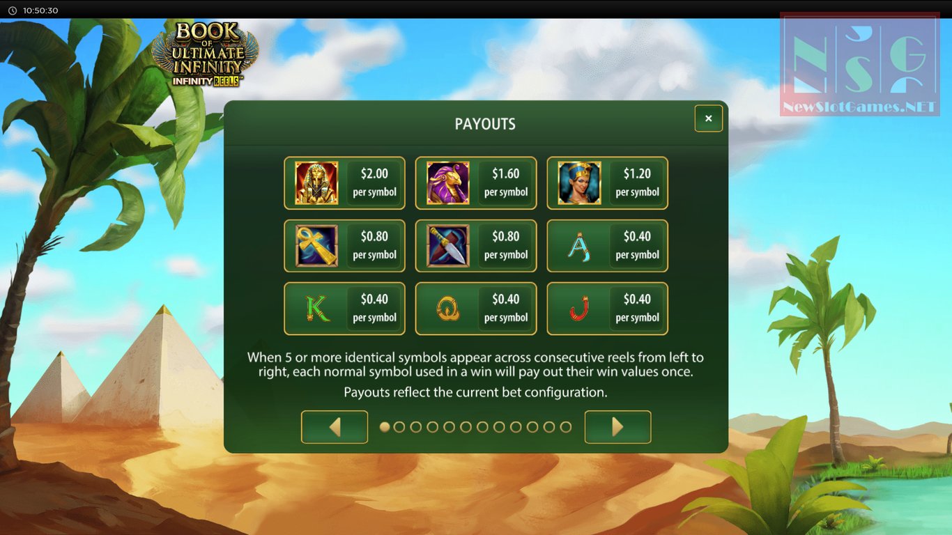 Book of Ultimate Infinity Slot Slot Image in Demo - pic. 2