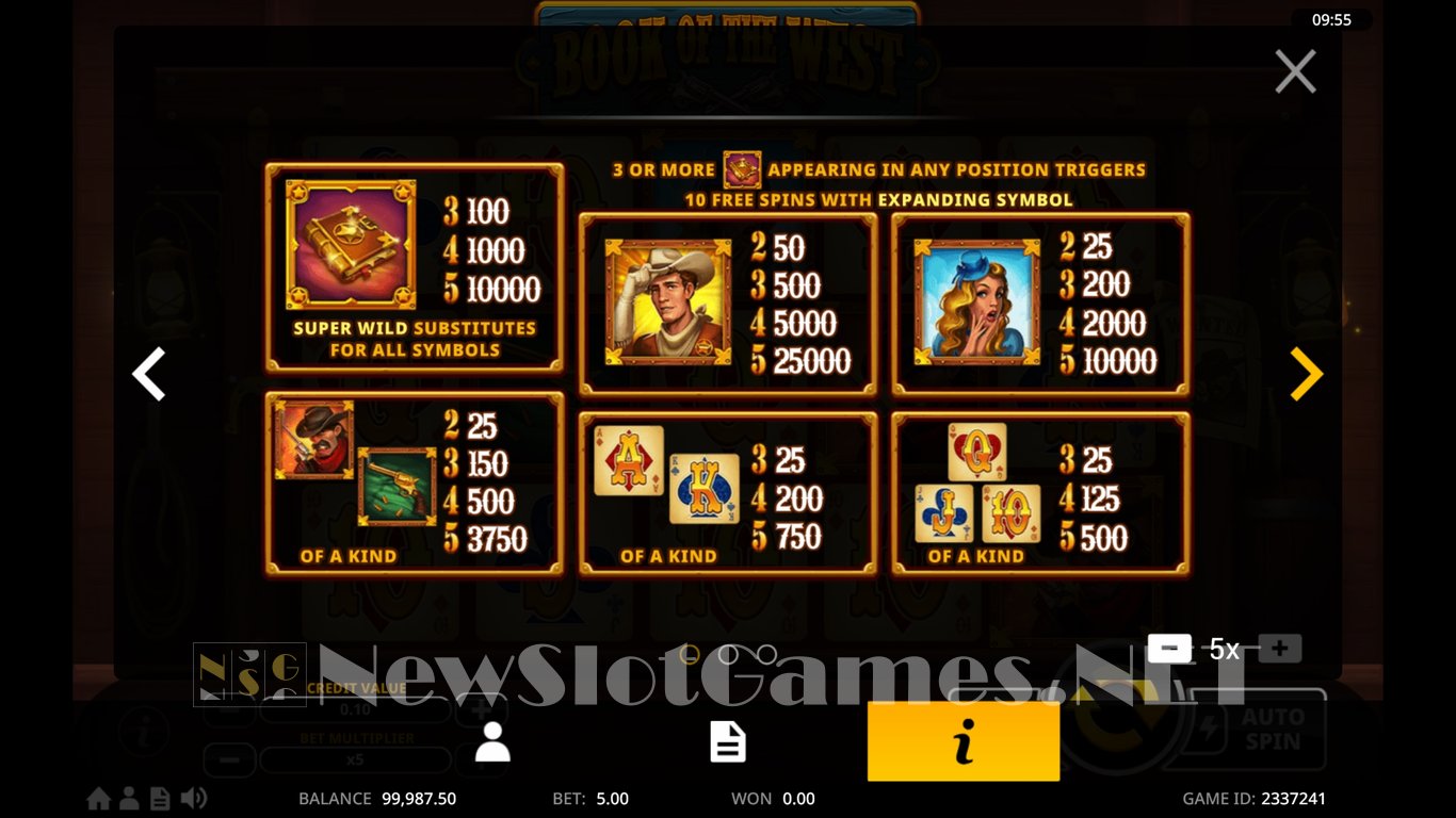 Book Of The West Slot Slot Image in Demo - pic. 4