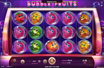Bubble Fruits Slot Logo