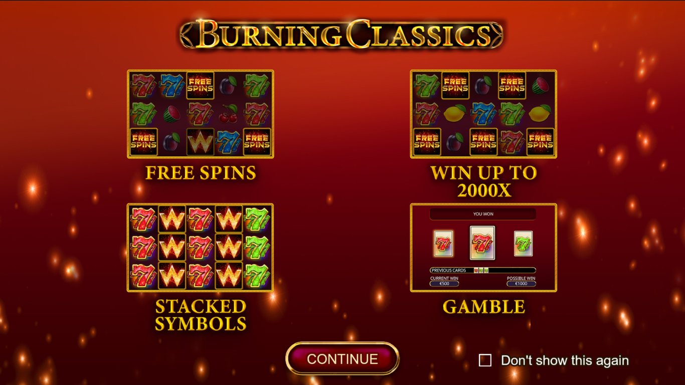 Burning Classics Slot Demo Image