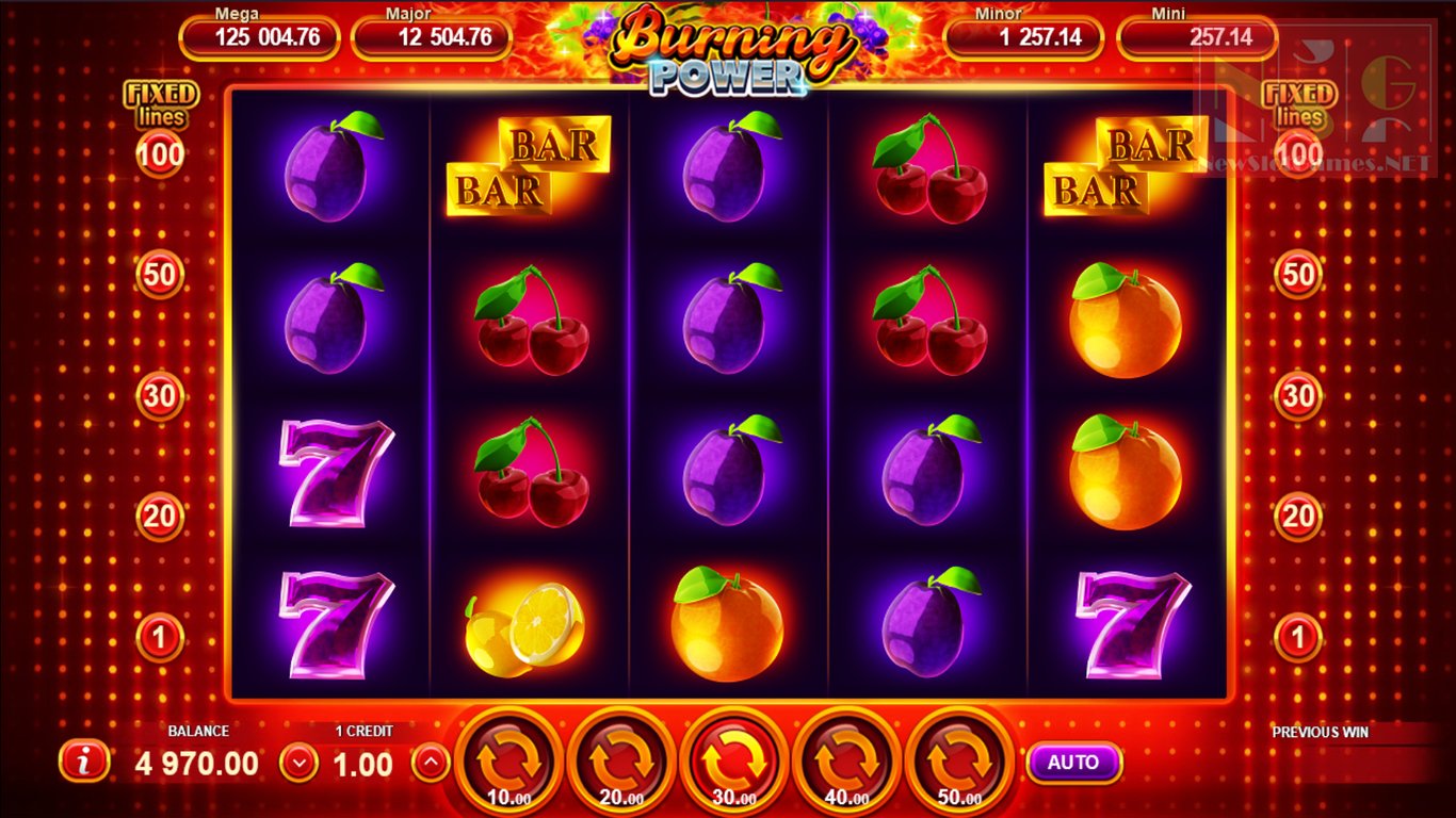Burning Power Slot Demo Image