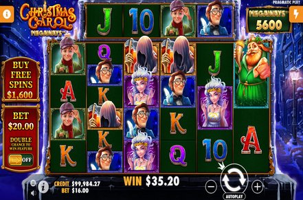 Christmas Carol Megaways Slot Logo