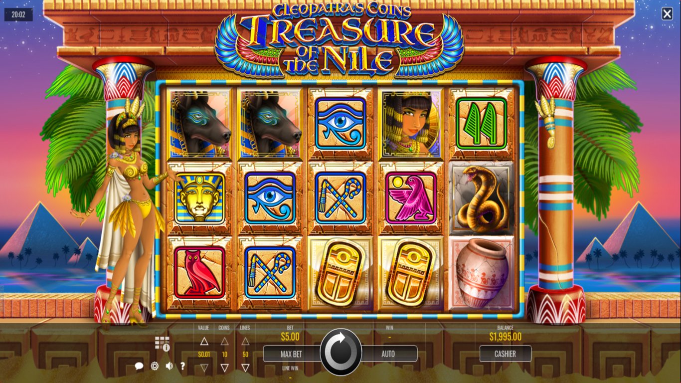 Cleopatras Coins Treasure of the Nile Slot Demo Image