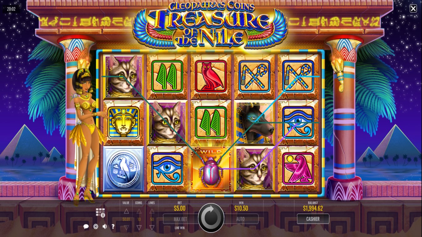 Cleopatras Coins Treasure of the Nile Slot Slot Image in Demo - pic. 2