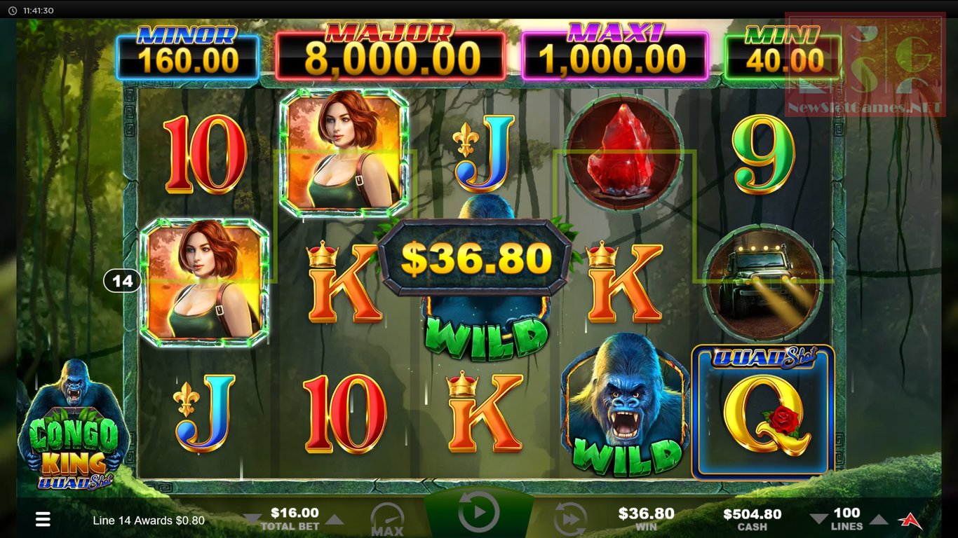 Congo King Quad Shot Slot Slot Image in Demo - pic. 2