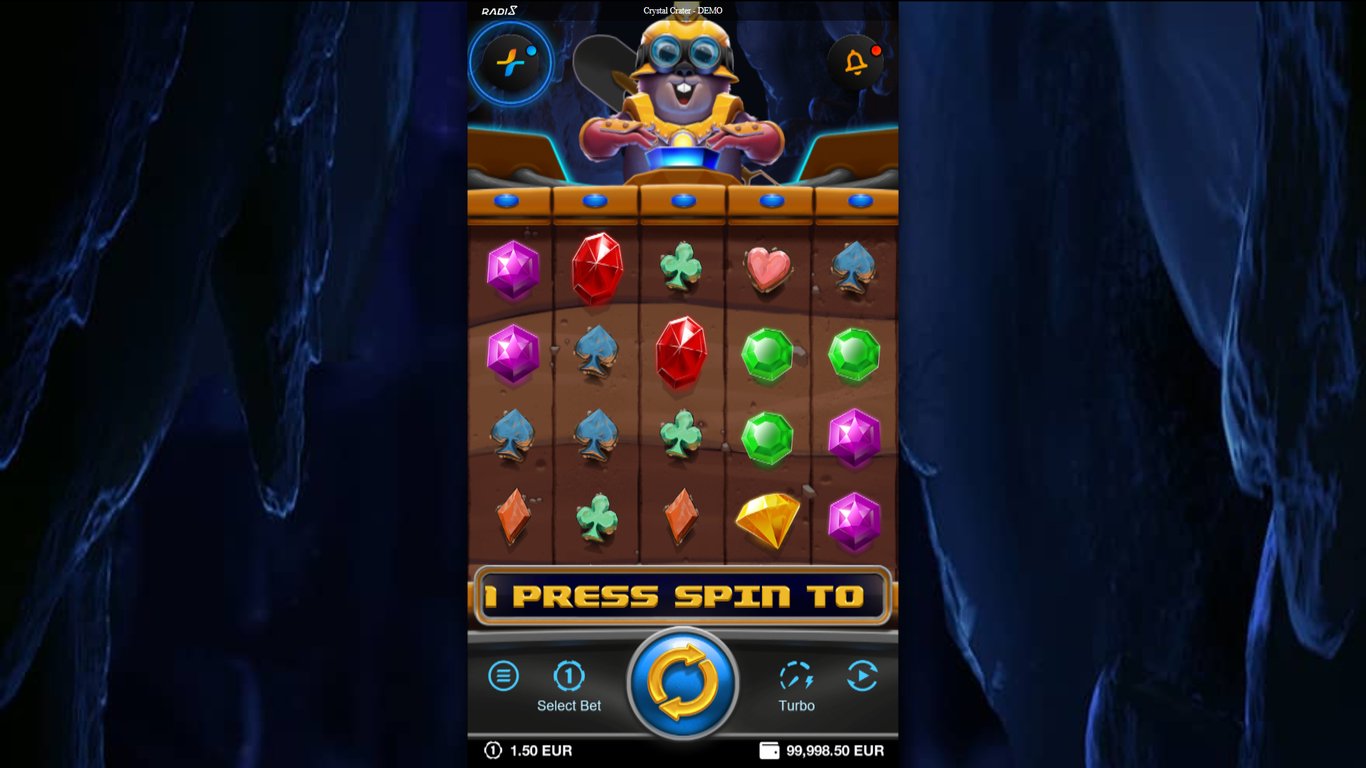 Crystal Crater Slot Demo Image