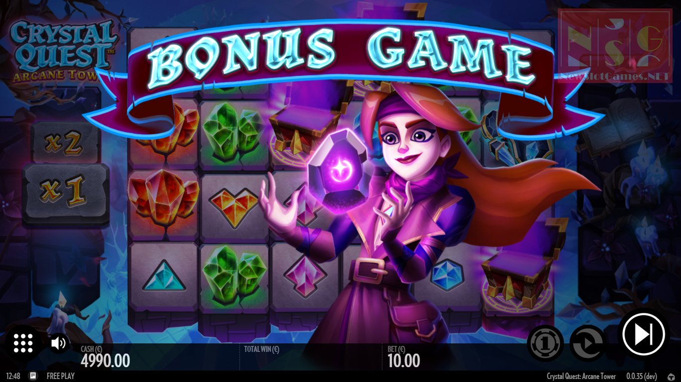Crystal Quest Arcane Tower Slot Demo Image
