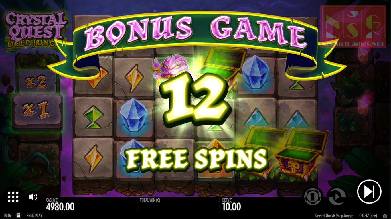 Crystal Quest Deep Jungle Slot Slot Image in Demo - pic. 2