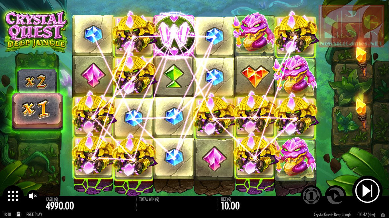 Crystal Quest Deep Jungle Slot Slot Image in Demo - pic. 3