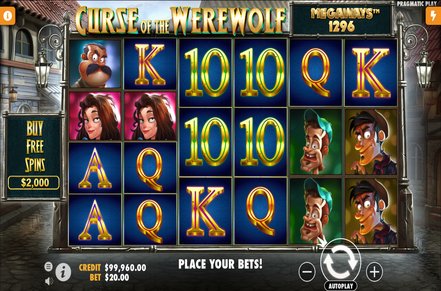Curse of the Werewolf Megaways Slot Logo