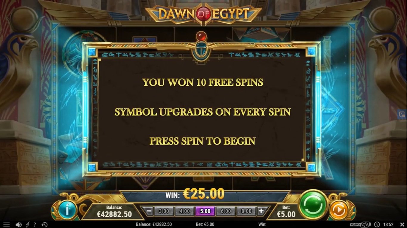 Dawn of Egypt Slot Slot Image in Demo - pic. 2