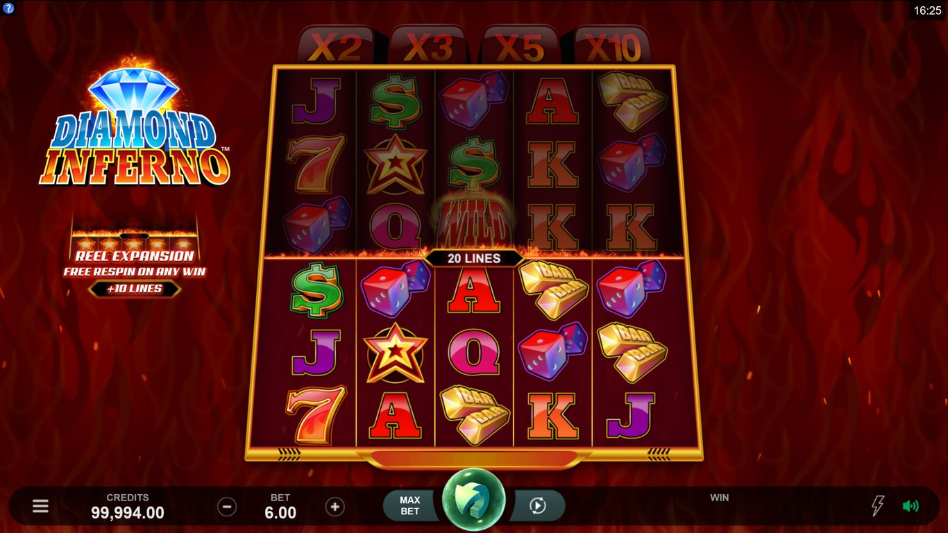 Diamond Inferno Slot Demo Image