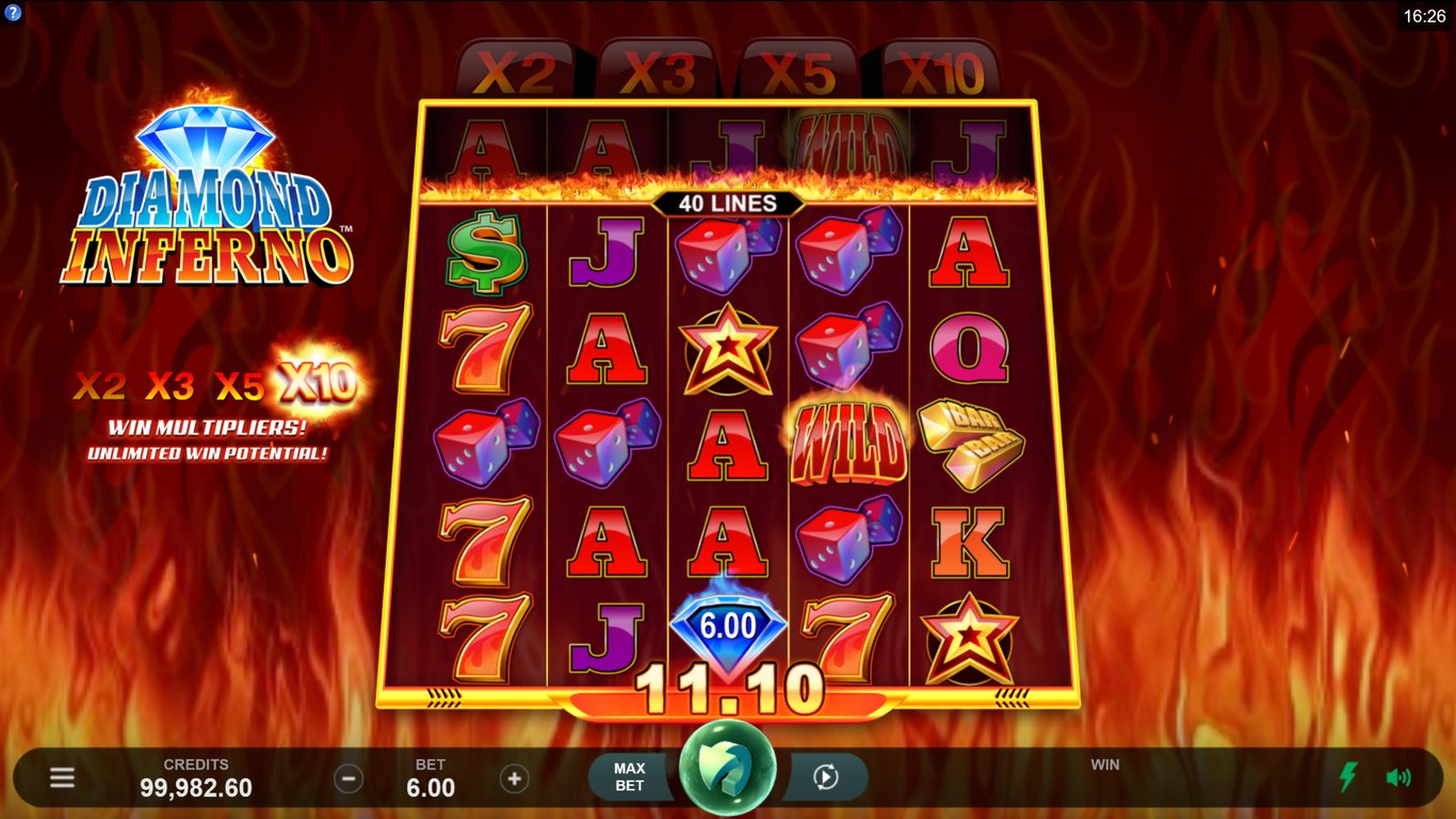 Diamond Inferno Slot Slot Image in Demo - pic. 3