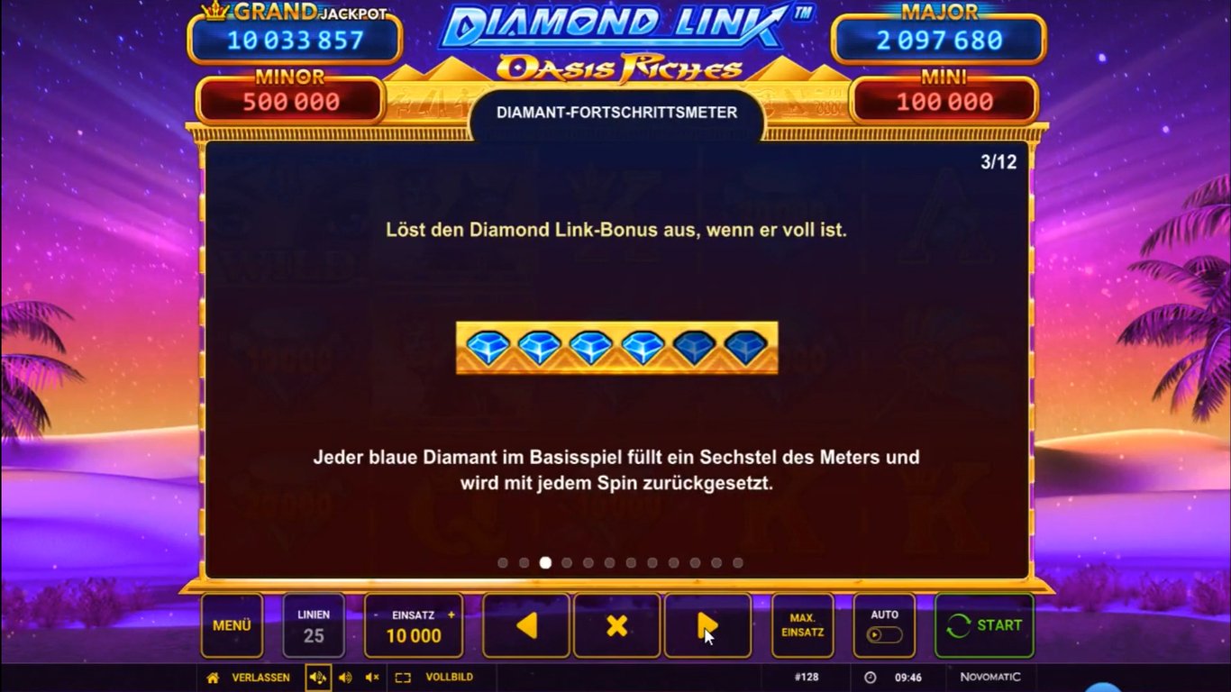 Diamond Link: Oasis Riches Slot Slot Image in Demo - pic. 3