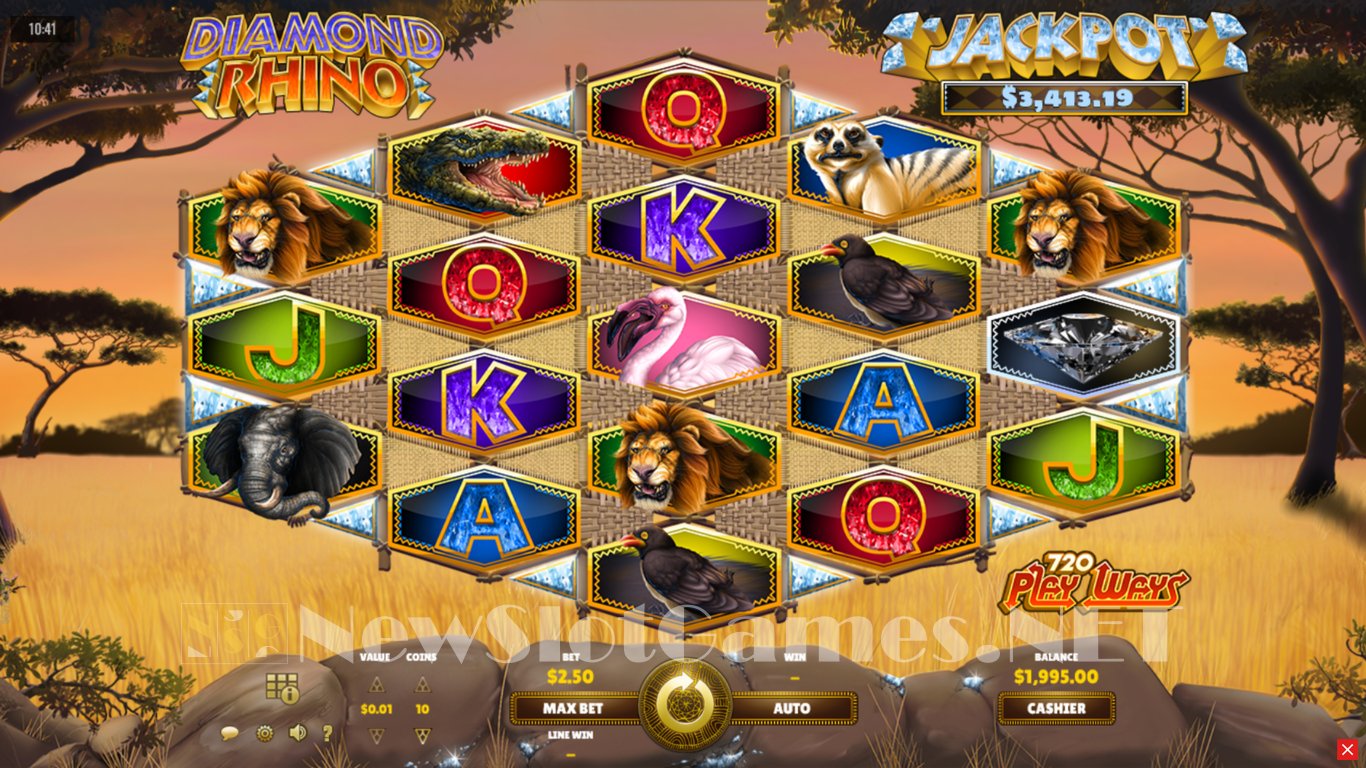 Diamond Rhino Jackpot Slot Slot Image in Demo - pic. 2