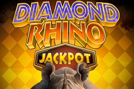 Diamond Rhino Jackpot Slot Logo