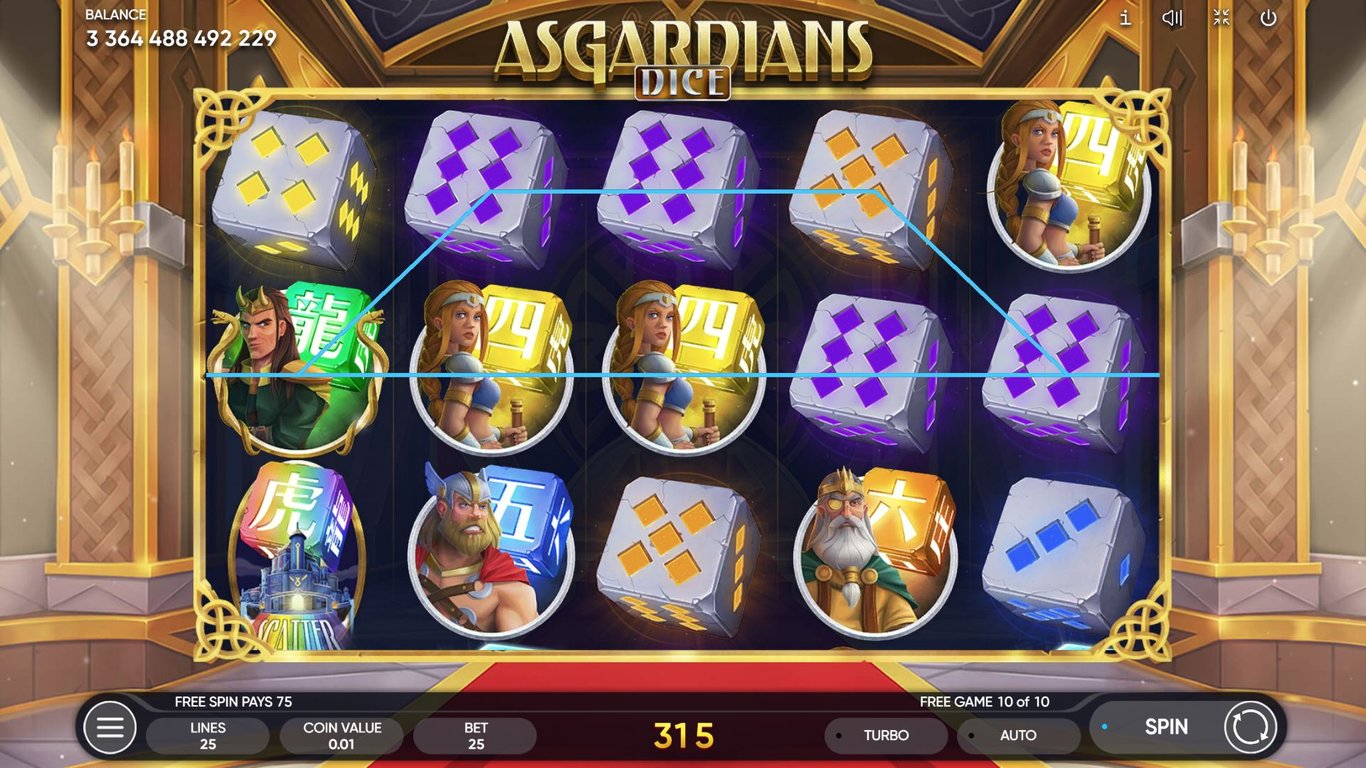 Asgardians, Little Panda & Almighty Sparta Dice Slot Slot Image in Demo - pic. 3