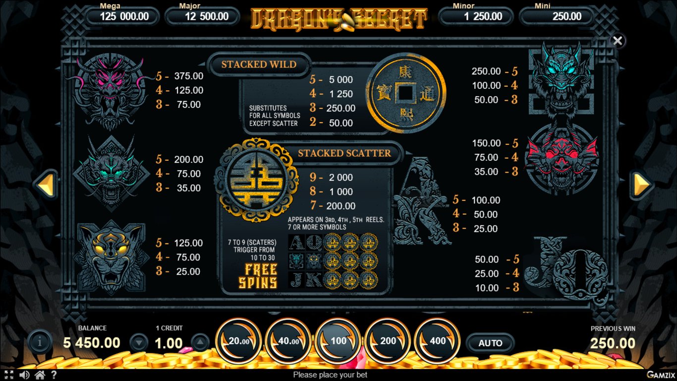 Dragons Secret Slot Slot Image in Demo - pic. 2