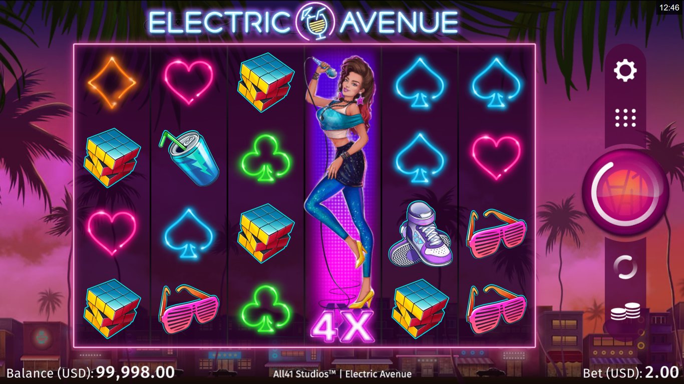 Electric Avenue Slot Demo Image