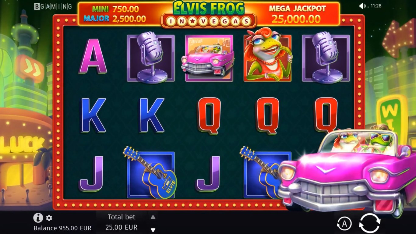 Elvis Frog In Vegas Slot Demo Image