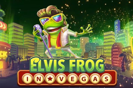 Elvis Frog In Vegas Slot Logo