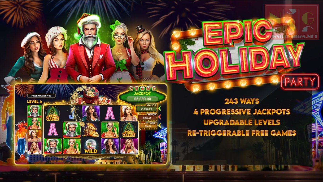 Epic Holiday Party Slot Demo Image