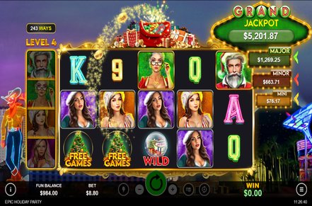 Epic Holiday Party Slot Logo