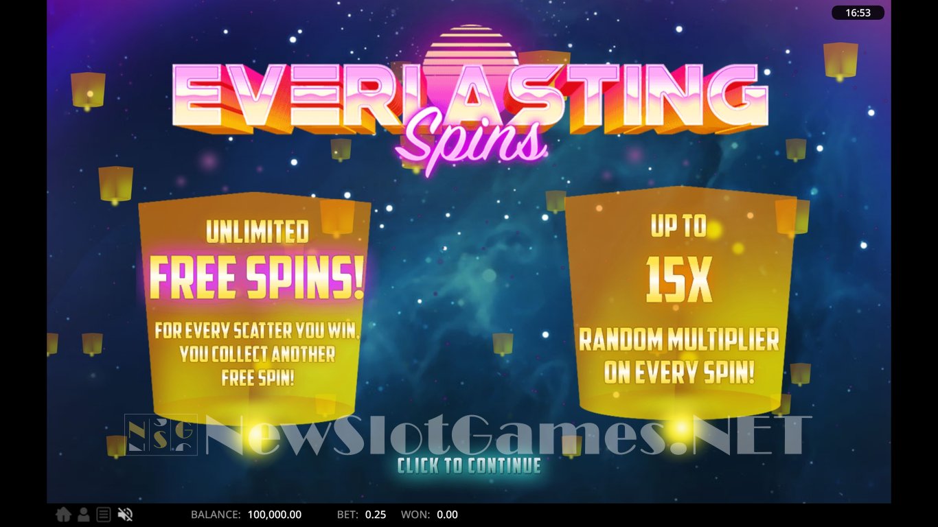 Everlasting Spins Slot Demo Image