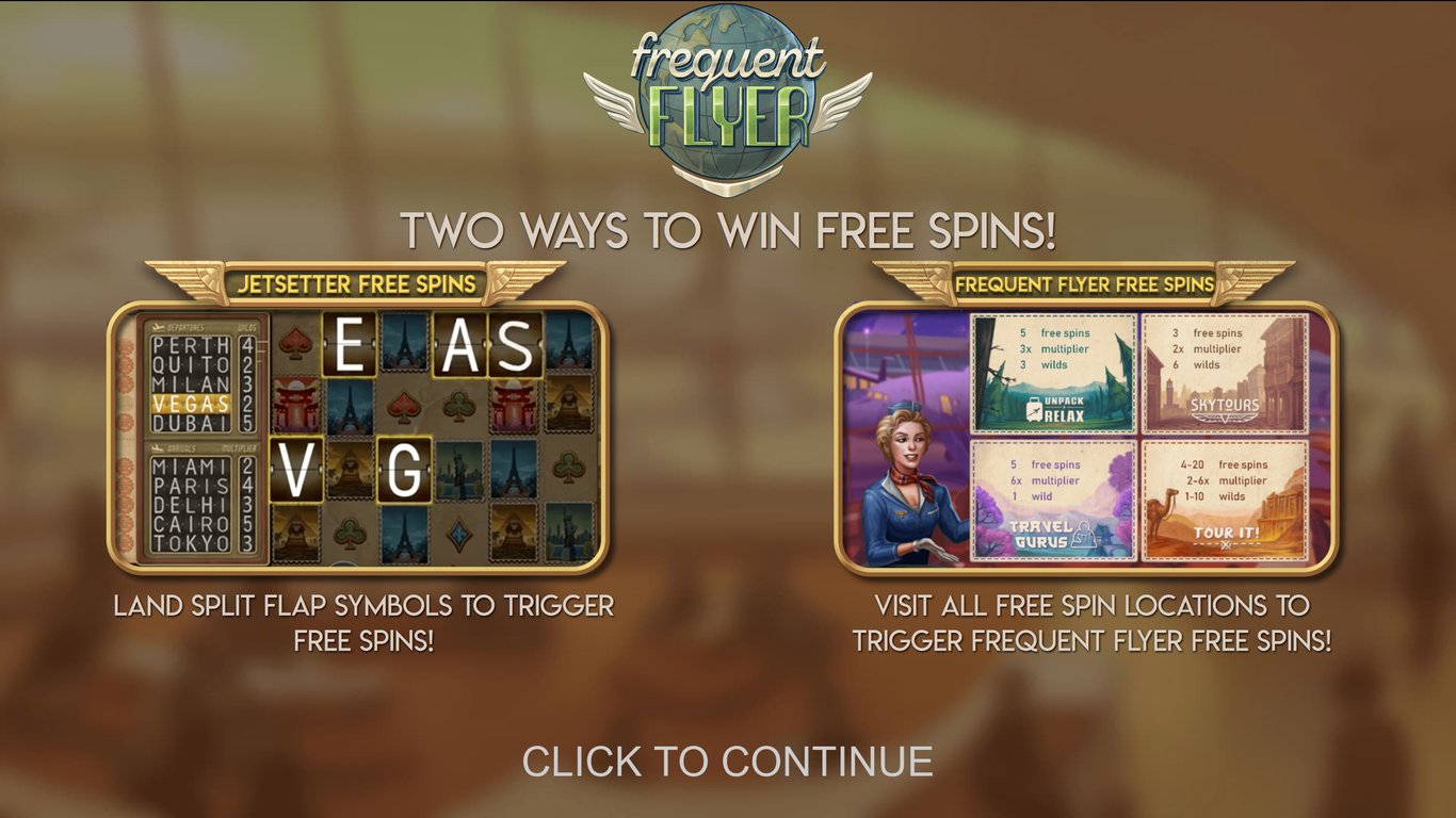 Frequent Flyer Slot Demo Image