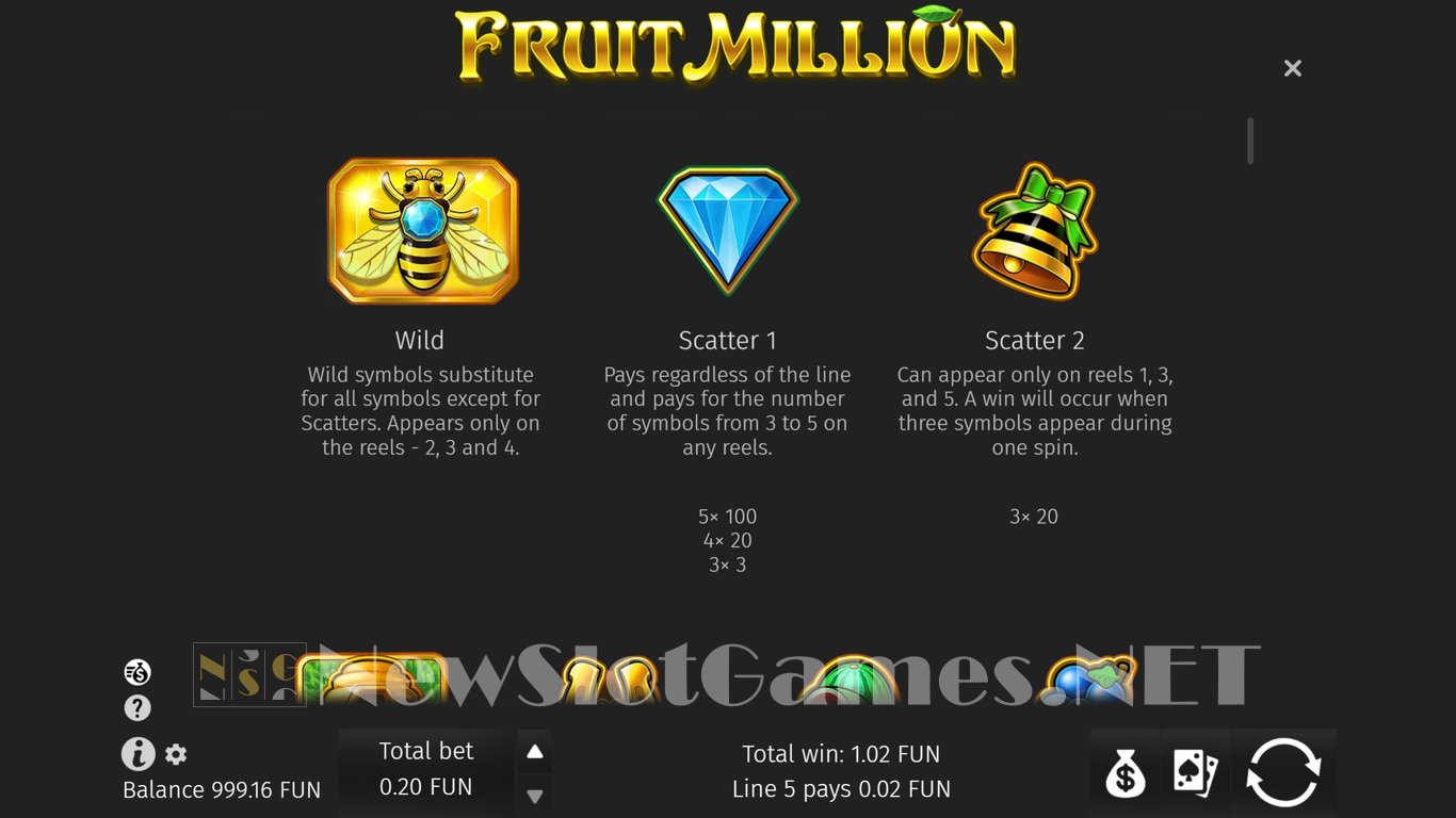 Fruit Million Slot Slot Image in Demo - pic. 2