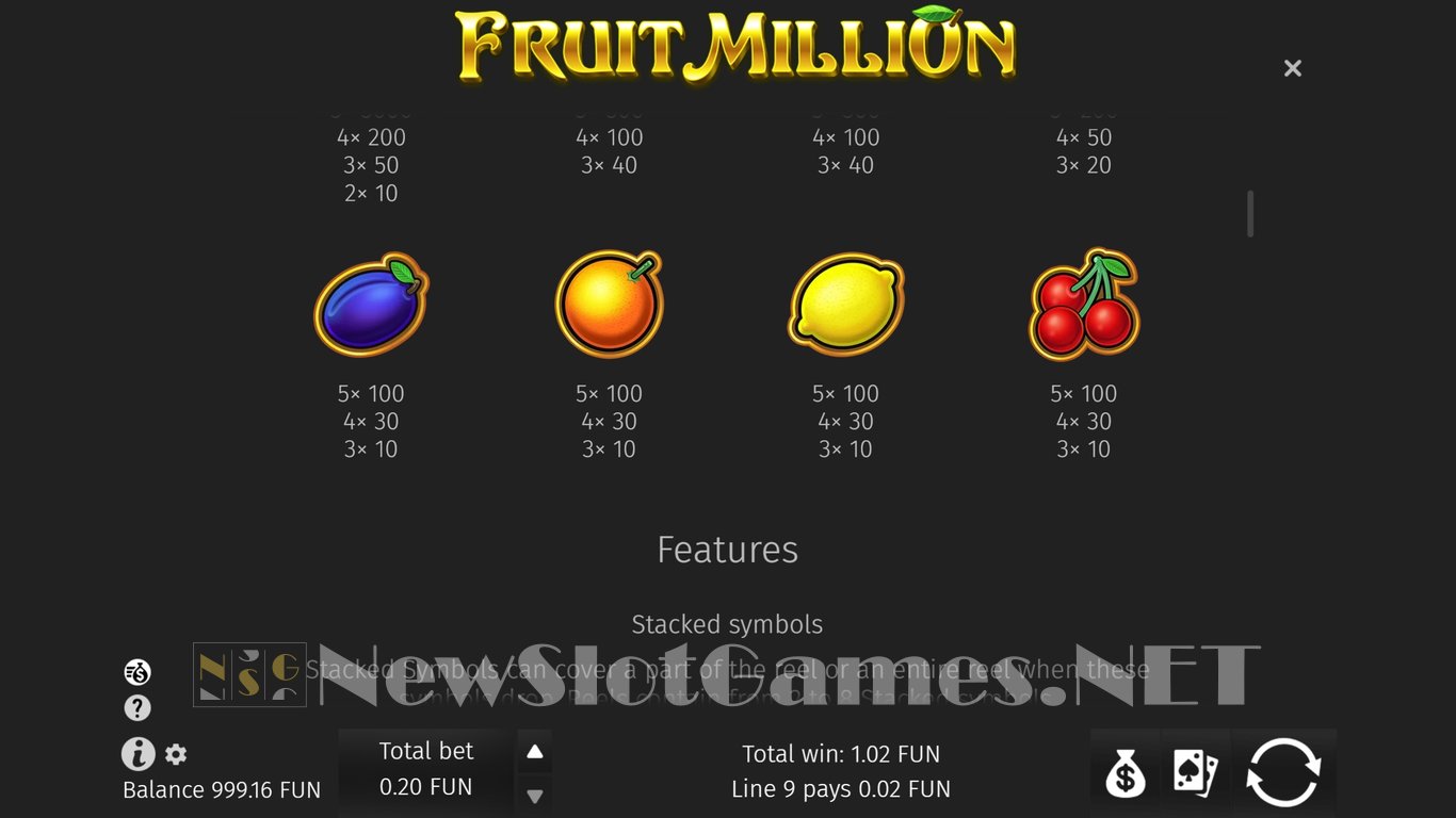 Fruit Million Slot Slot Image in Demo - pic. 5