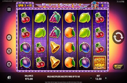 Fruits Gone Wild Supreme Slot Logo