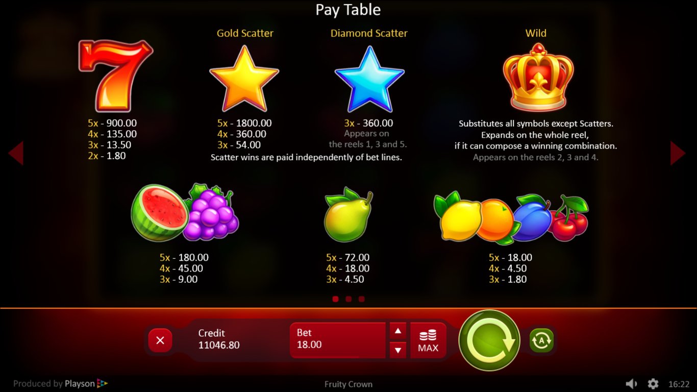 Fruity Crown Slot Slot Image in Demo - pic. 2