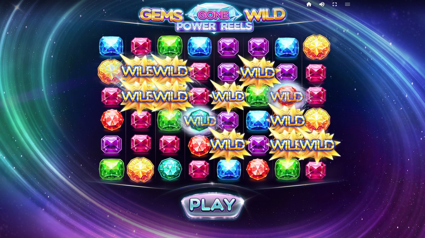 Gems Gone Wild Power Reels Slot Demo Image