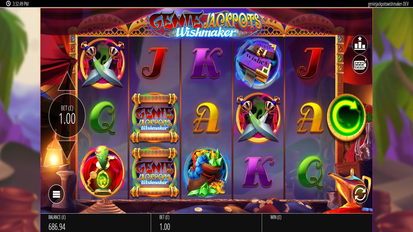 Genie Jackpots Wishmaker Slot Demo Image