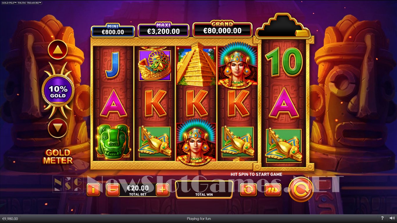 Gold Pile Toltec Treasure Slot Demo Image