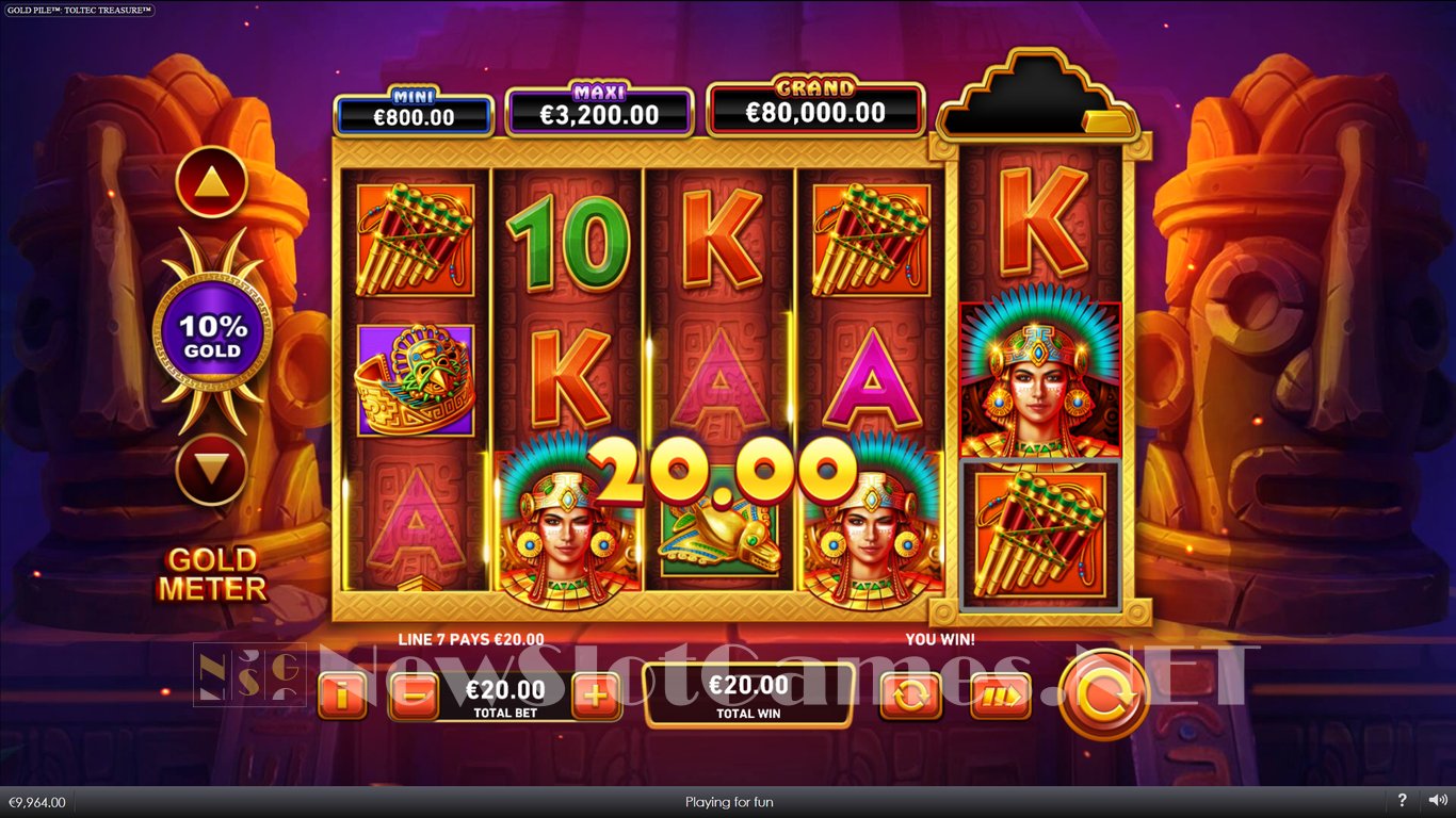 Gold Pile Toltec Treasure Slot Slot Image in Demo - pic. 2
