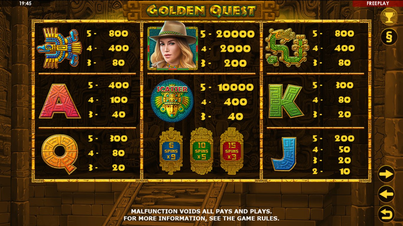 Golden Quest Slot Slot Image in Demo - pic. 3