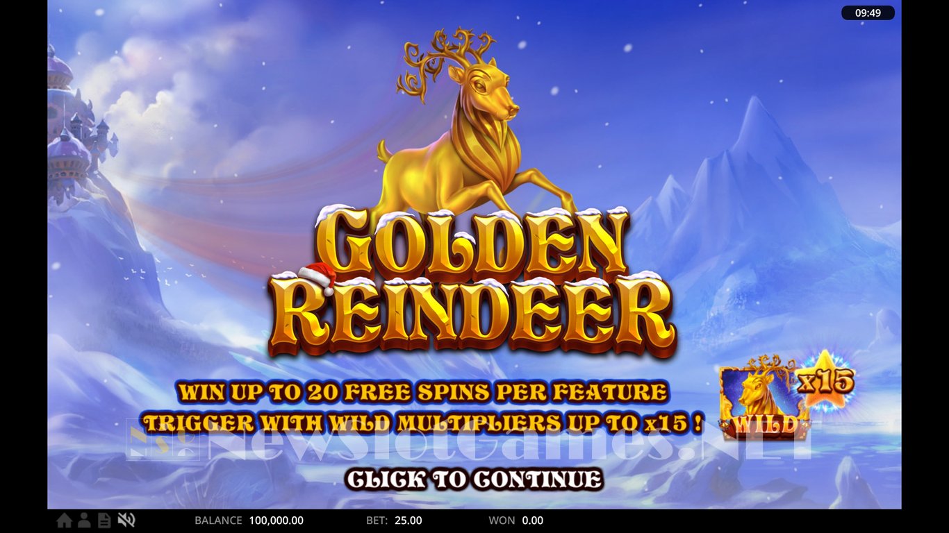 Golden Reindeer Slot Demo Image